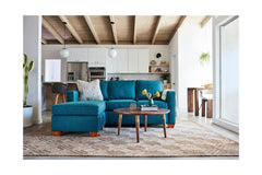 Catalina Reversible Chaise Sleeper Sofa :: Leg Finish: Natural / Sleeper Option: Deluxe Innerspring Mattress