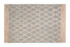 Manali Jute Area Rug CYAN