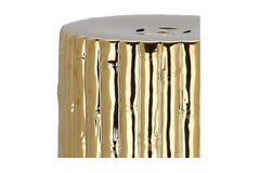 Bamboo Shoot Ceramic Stool GOLD