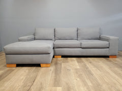 Melrose 2pc Sectional Sofa LAF in CHROMIUM