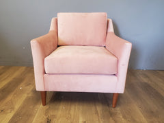 Sutton Chair in BLUSH VELVET