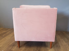 Sutton Chair in BLUSH VELVET