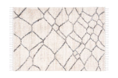 Salacia Fringe Shag Area Rug CREAM