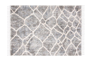 Salacia Fringe Shag Area Rug STORM GREY