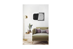 MINIMAL BLACK & WHITE ABSTRACT VI BRUSHSTROKE by Amini54