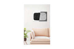 MINIMAL BLACK & WHITE ABSTRACT VI BRUSHSTROKE by Amini54