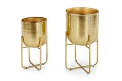 Albert Planter SET OF 2 GOLD