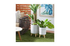 Aaron Planter - SET OF 2 GREY