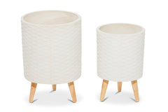 Aaron Planter - SET OF 2 WHITE
