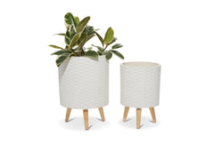 Aaron Planter - SET OF 2 WHITE