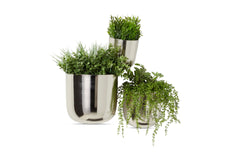 Ava Planter SET OF 3 SILVER