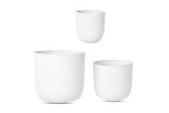 Ava Planter SET OF 3 WHITE