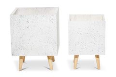 Canyon Planter SET OF 2 WHITE
