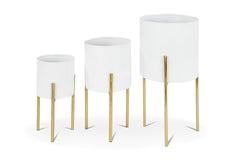 Cobb Planter SET OF 3 WHITE