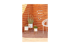 Cobb Planter SET OF 3 WHITE