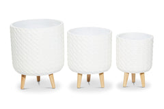 Johnson Planter SET OF 3 WHITE