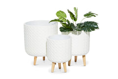 Johnson Planter SET OF 3 WHITE