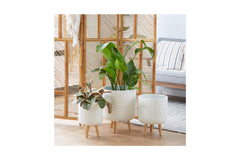 Johnson Planter SET OF 3 WHITE