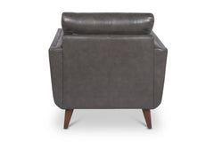 Landon Leather Chair GREY AGATE