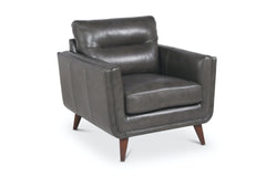 Landon Leather Chair GREY AGATE