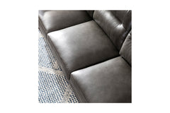 Landon Leather Sofa GREY AGATE