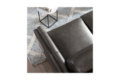 Landon Leather Sofa GREY AGATE