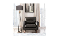 Landon Leather Chair GREY AGATE