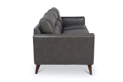 Landon Leather Sofa GREY AGATE