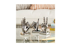 Lennon Sculpture SET OF 3 SILVER