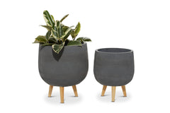 Marcelo Planter SET OF 2 GREY