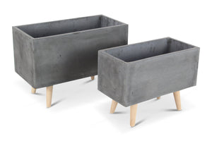 Monica Planter SET OF 2 CHARCOAL