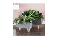 Monica Planter SET OF 2 CHARCOAL