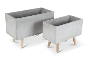 Monica Planter SET OF 2 GREY