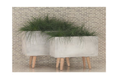 Monica Planter SET OF 2 GREY