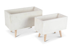 Monica Planter SET OF 2 WHITE