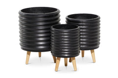 Noah Planter SET OF 3 BLACK