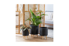Noah Planter SET OF 3 BLACK