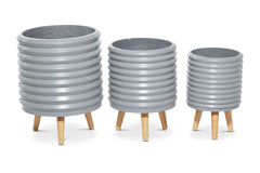 Noah Planter SET OF 3 GREY