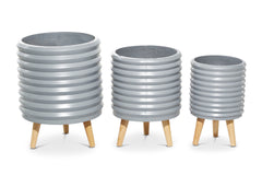 Noah Planter SET OF 3 GREY