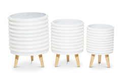 Noah Planter SET OF 3 WHITE