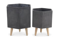 Pally Planter SET OF 2 CHARCOAL