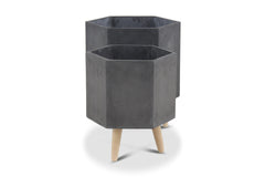 Pally Planter SET OF 2 CHARCOAL