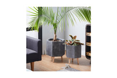 Pally Planter SET OF 2 CHARCOAL