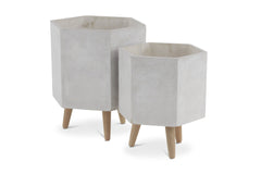 Pally Planter SET OF 2 WHITE