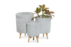 Penny Planter SET OF 3 GREY