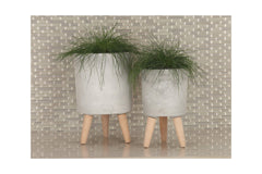 Penny Planter SET OF 3 GREY
