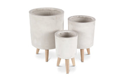 Penny Planter SET OF 3 WHITE
