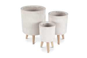Penny Planter SET OF 3 WHITE
