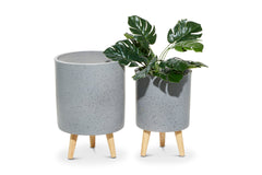 Phillip Planter SET OF 2 GREY