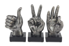Lennon Sculpture SET OF 3 PEWTER